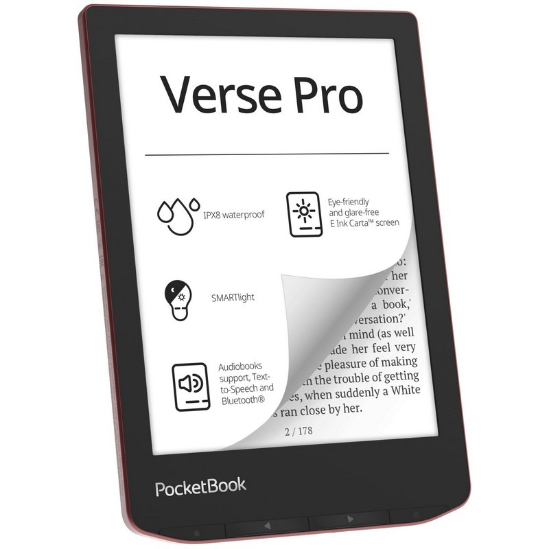 Czytnik e-book PocketBook Verse Pro (634) 16GB 6" czerwony