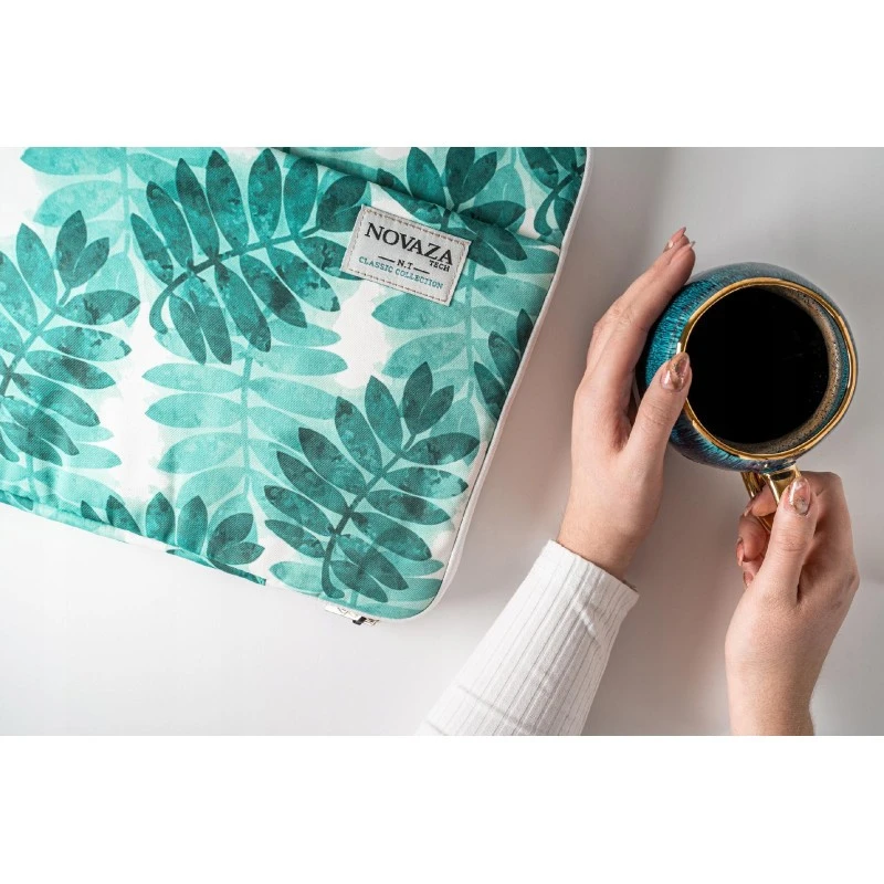 Piękna torba ETUI POKROWIEC liście na Laptop 13"