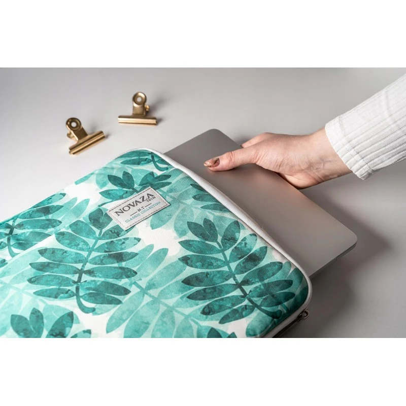 Piękna torba ETUI POKROWIEC liście na Laptop 13"