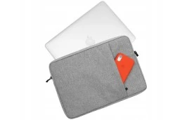 Piękna torba ETUI POKROWIEC na Laptop 13 - 14 cali (NOVAZA jasny szary)