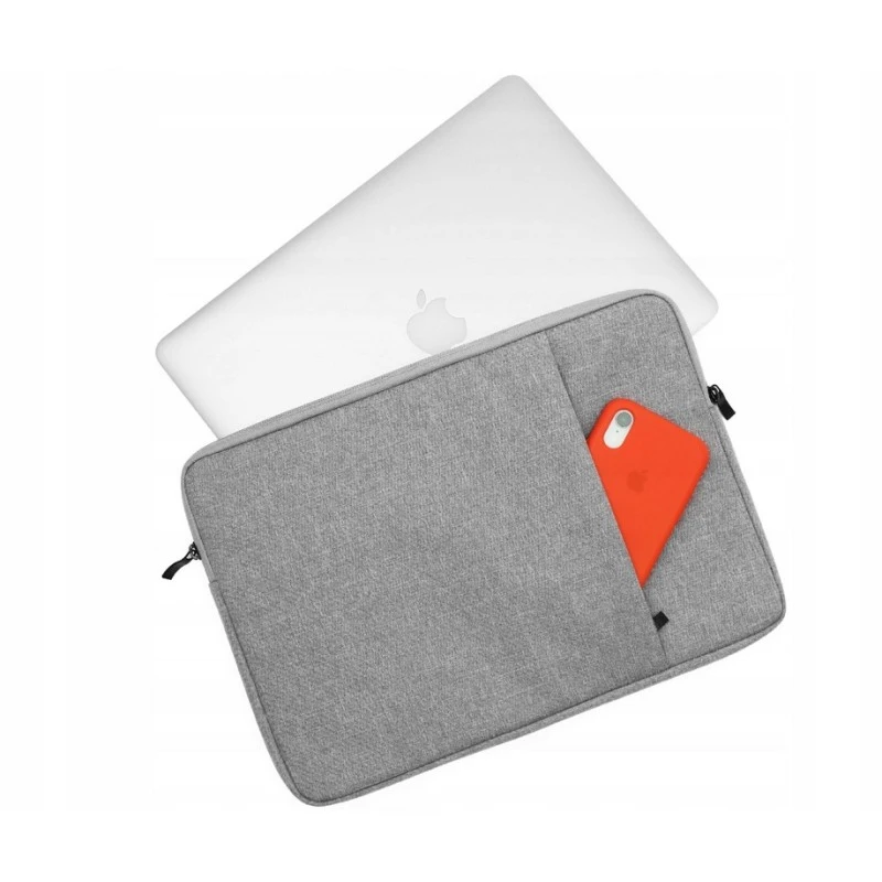 Piękna torba ETUI POKROWIEC na Laptop 13 - 14 cali (NOVAZA jasny szary)