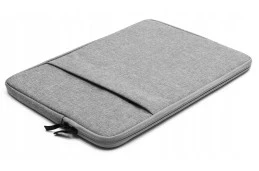 Piękna torba ETUI POKROWIEC na Laptop 13 - 14 cali (NOVAZA jasny szary)