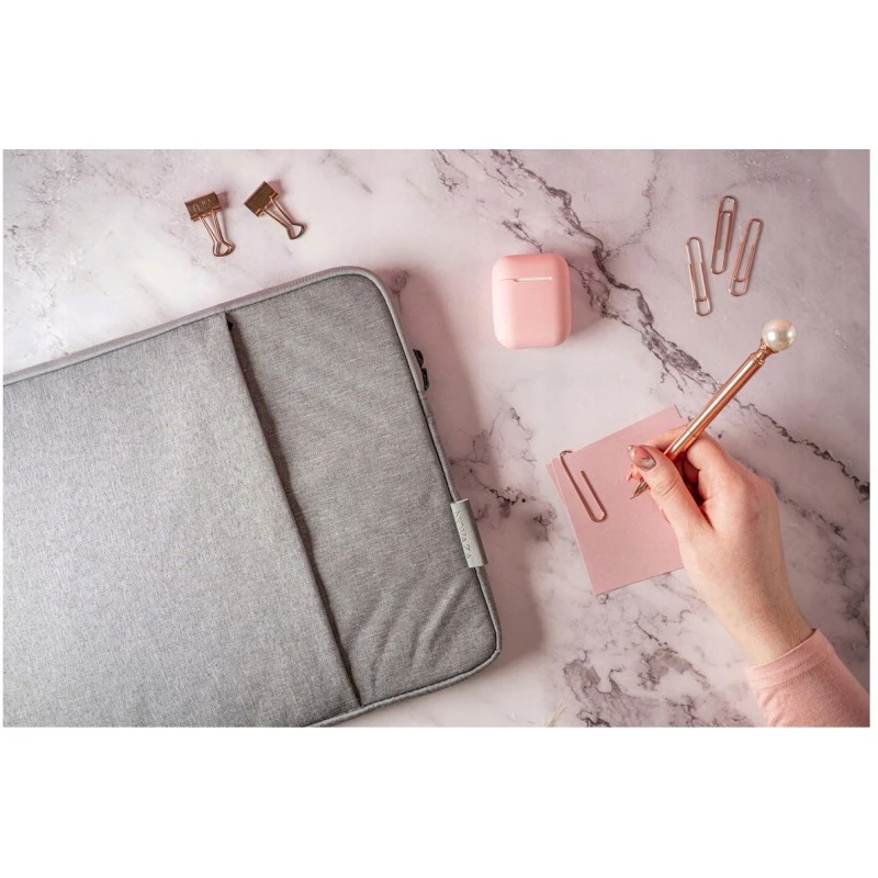 Piękna torba ETUI POKROWIEC na Laptop 13 - 14 cali (NOVAZA jasny szary)