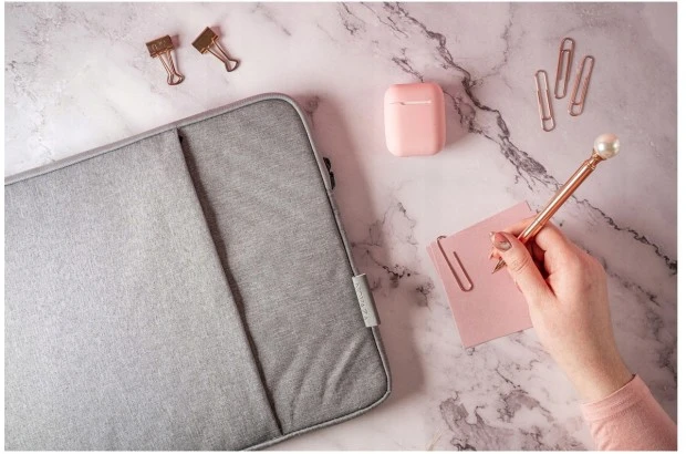 Piękna torba ETUI POKROWIEC na Laptop 13 - 14 cali (NOVAZA jasny szary)