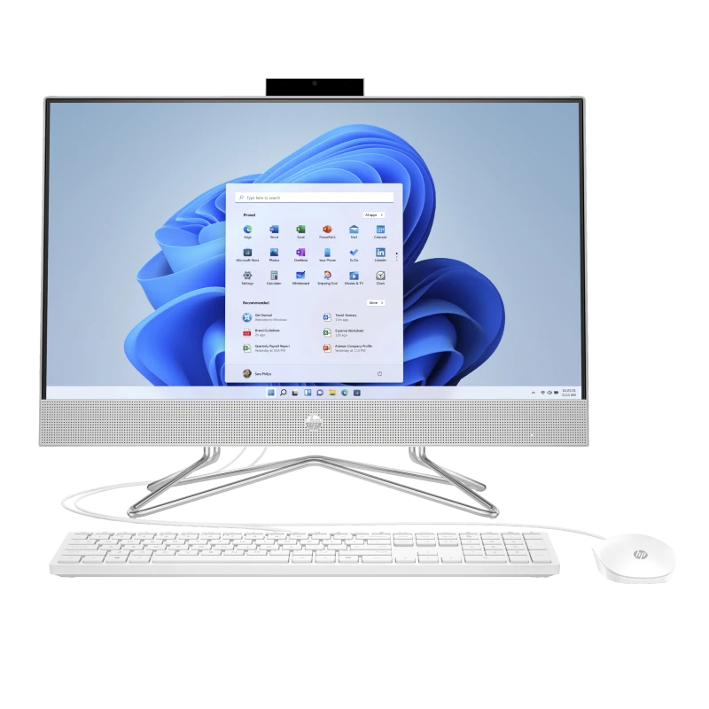 All in One HP 24-dp0085nw / 25R23EA / Intel Core i7 / 16GB / SSD 512GB / Intel UHD / FullHD / Win 11 Pro / Srebrny