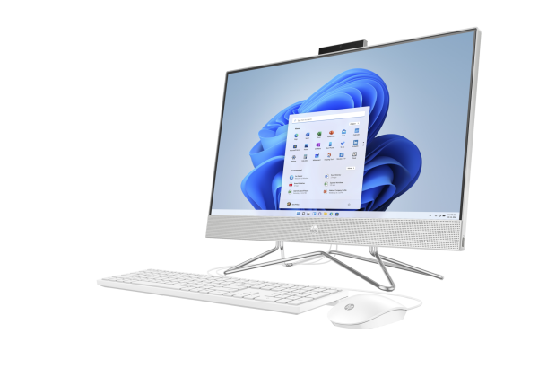 All in One HP 24-dp0085nw / 25R23EA / Intel Core i7 / 16GB / SSD 512GB / Intel UHD / FullHD / Win 11 Pro / Srebrny