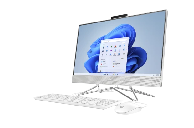 All in One HP 24-dp0085nw / 25R23EA / Intel Core i7 / 16GB / SSD 512GB / Intel UHD / FullHD / Win 11 Pro / Srebrny