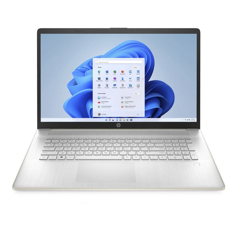 Laptop HP 17-cp0022ds / 729U6UA / AMD Ryzen 3 / 8GB / SSD 256GB / AMD Radeon / HD+ / Dotyk / Win 11 / Złoty