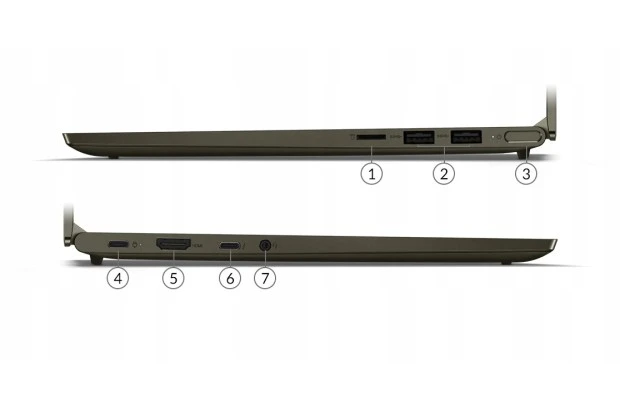 OUTLET Laptop Lenovo Yoga Slim 7-14IIL05 / 82A1005LUK / Intel i7-10 / 8GB / SSD 512GB / Intel UHD / FullHD / Win 11