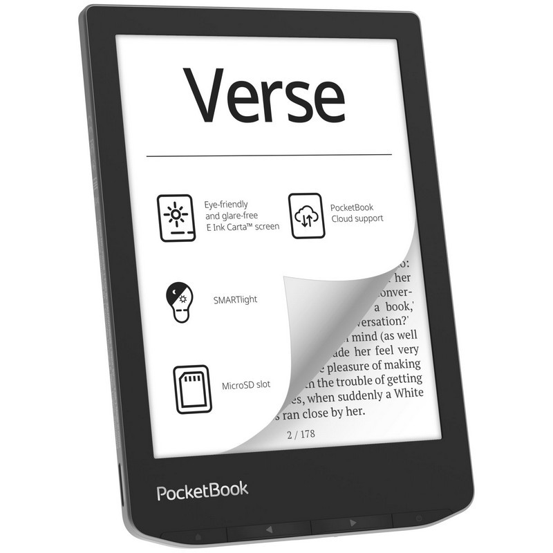 Ebook PocketBook Verse 629 6" 8GB Wi-Fi Mist Gray (PB629-M-WW)