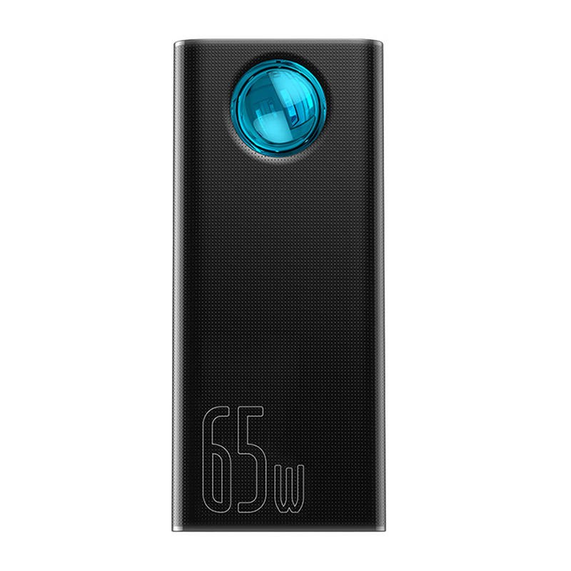 OUTLET Powerbank Baseus Amblight 30000mAh, 4xUSB, USB-C, 65W (czarny)