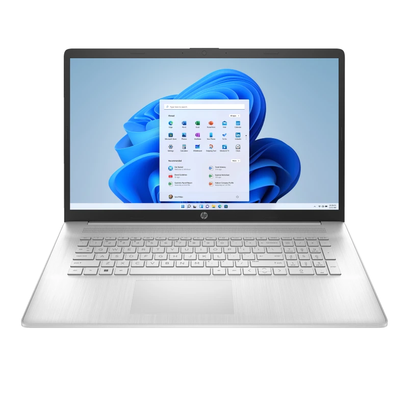 Laptop HP 17-cp2065nw / 9R868EA / AMD Ryzen 3 / 8GB / SSD 512GB / AMD Radeon / FullHD / Win 11/ Srebrny