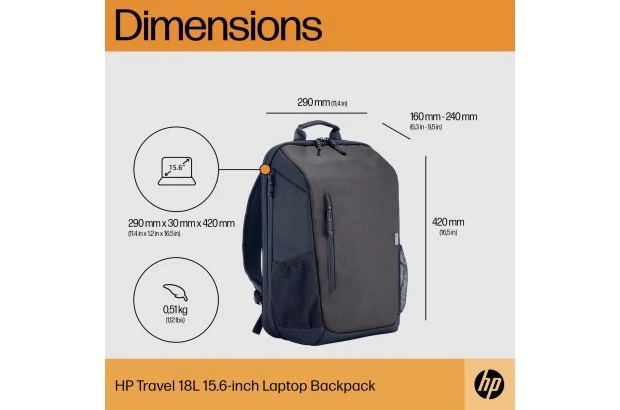 Plecak do laptopa HP Travel 18 Liter 15,6 (6H2D9AA)