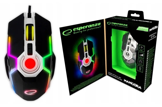 Myszka przewodowa Esperanza MANGORA MX701 EGM701 sensor optyczny (EGM701)