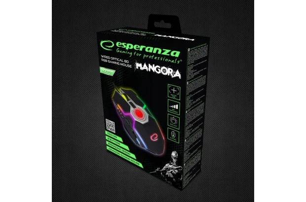 Myszka przewodowa Esperanza MANGORA MX701 EGM701 sensor optyczny (EGM701)