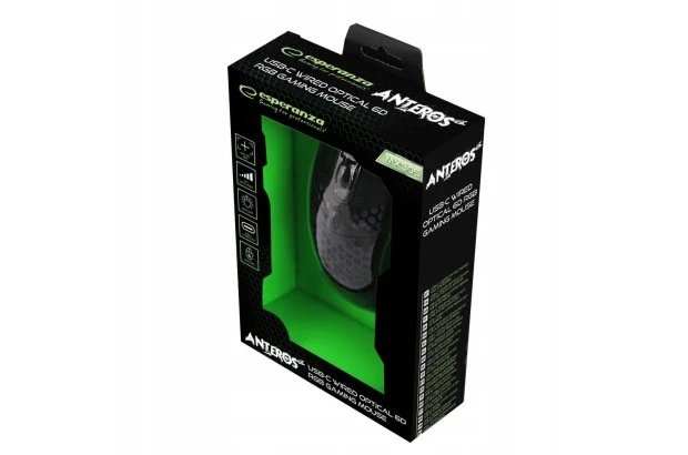 Myszka przewodowa USB-C Esperanza ANTEROS MX305 EGM305 sensor optyczny (EGM305)