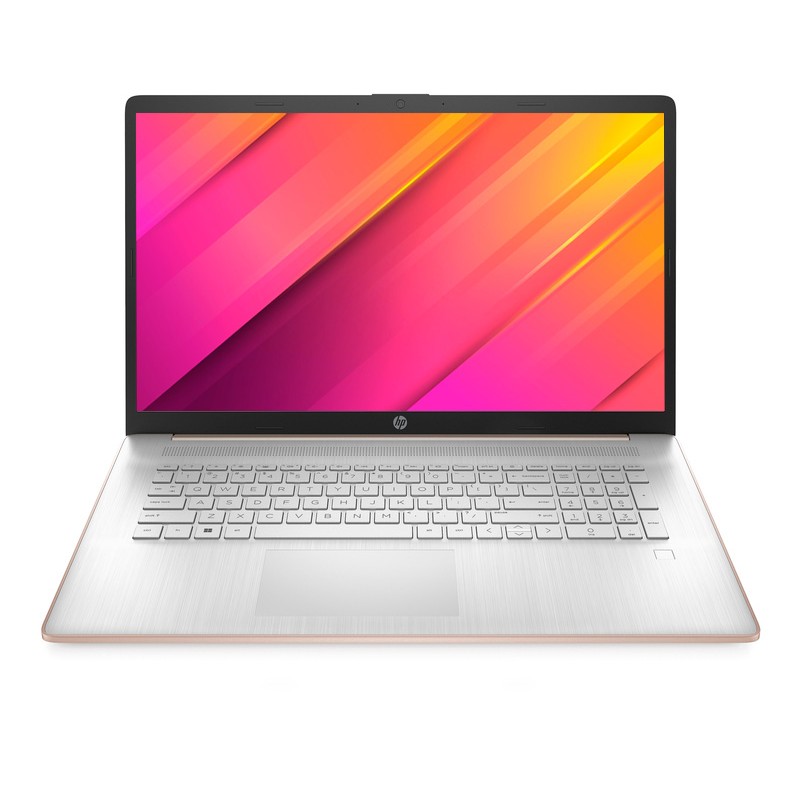 Laptop dla dziewczyny HP 17-cn0612ds / 889B9UA / 8GB / SSD 256GB / Intel UHD / FullHD / Win 11 / Różowy