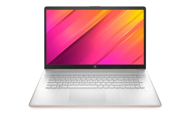 Laptop dla dziewczyny HP 17-cn0612ds / 889B9UA / 16GB / SSD 512GB / Intel UHD / FullHD / Win 11 / Różowy
