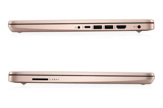 Dotykowy laptop HP 14-dq0713ds / 7Y705UA / Intel N4120 / 4GB / 64GB eMMC / HD / Dotyk / Win 11 / Różowy