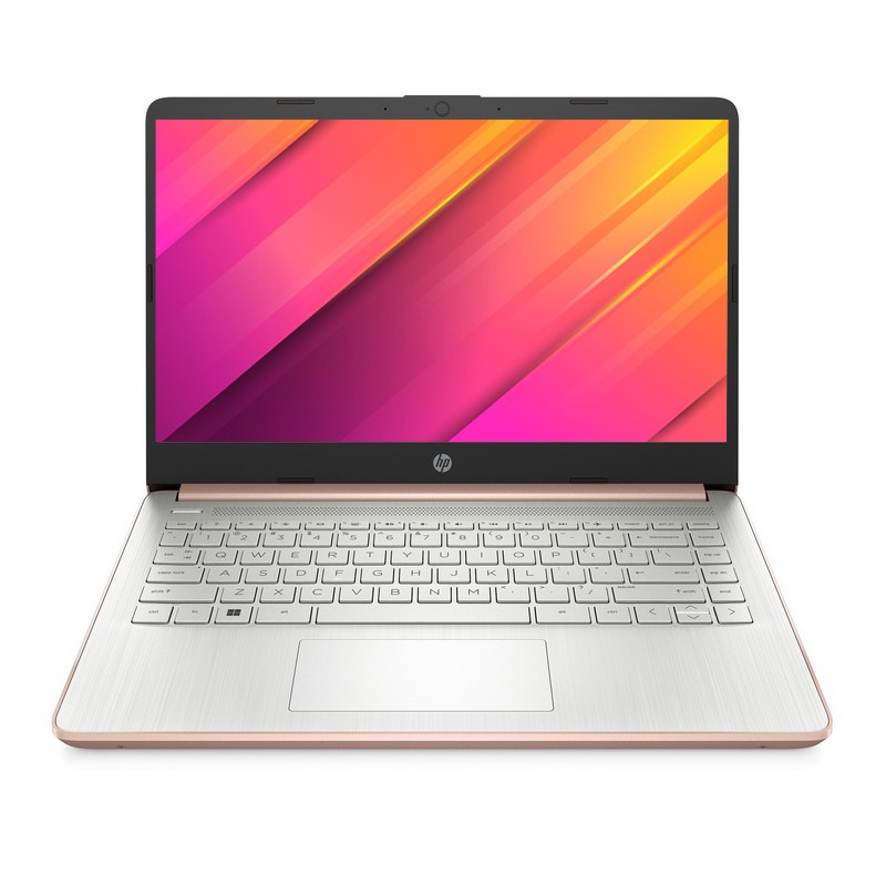 Dotykowy laptop HP 14-dq0713ds / 7Y705UA / Intel N4120 / 4GB / 64GB eMMC / HD / Dotyk / Win 11 / Różowy