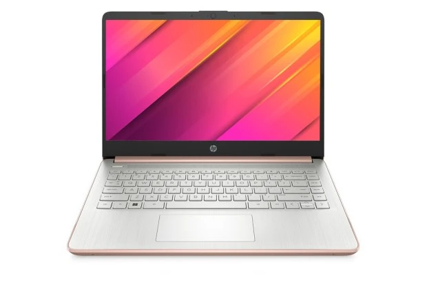 Dotykowy laptop HP 14-dq0713ds / 7Y705UA / Intel N4120 / 4GB / 64GB eMMC / HD / Dotyk / Win 11 / Różowy