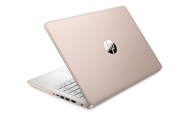 Dotykowy laptop HP 14-dq0713ds / 7Y705UA / Intel N4120 / 8GB / 64GB eMMC / HD / Dotyk / Win 11 / Różowy