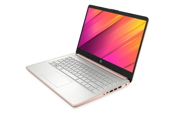 Dotykowy laptop HP 14-dq0713ds / 7Y705UA / Intel N4120 / 8GB / 64GB eMMC / HD / Dotyk / Win 11 / Różowy