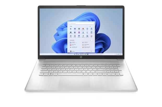 Laptop do pracy HP 17-cp3007ca / 7X639UA / AMD Ryzen 5 / 16GB / SSD 1TB / Radeon / FullHD / Win 11 / Srebrny