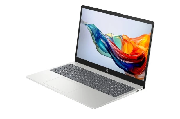 Laptop do biura HP 15-fc0003ca / 837X3UA / AMD Silver 7120U / 8GB / SSD 512GB / Radeon / FullHD / Win 11 / Srebrny