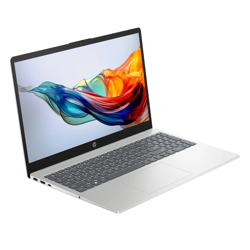 Laptop do biura HP 15-fc0003ca / 837X3UA / AMD Silver 7120U / 8GB / SSD 512GB / Radeon / FullHD / Win 11 / Srebrny