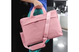 Różowa torba pokrowiec na laptopa 15,6 - 17 cali