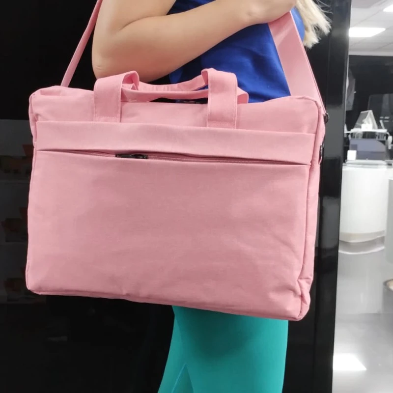 Różowa torba pokrowiec na laptopa 15,6 - 17 cali