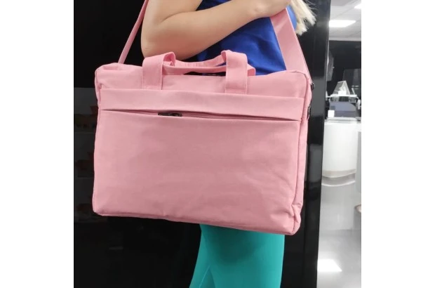 Różowa torba pokrowiec na laptopa 15,6 - 17 cali