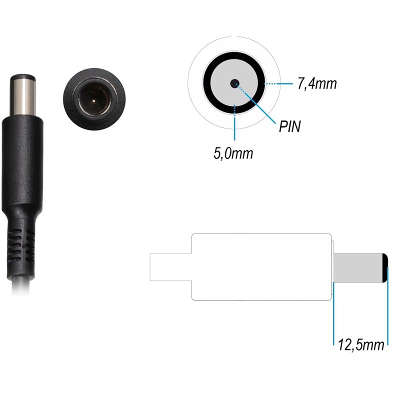 ORYGINALNY ZASILACZ DELL 90W 19,5V 4,62A 7,4X5,0mm (6C3W2)