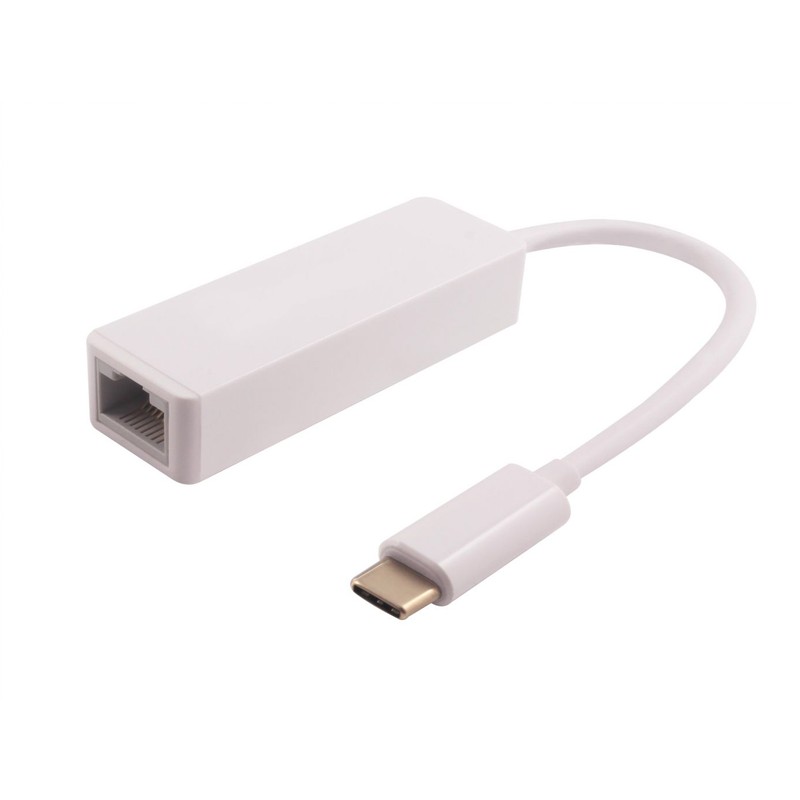 Adapter Przejściówka USB-C - RJ45 LAN MicroConnect  0.15m (USB3.1CETHW)