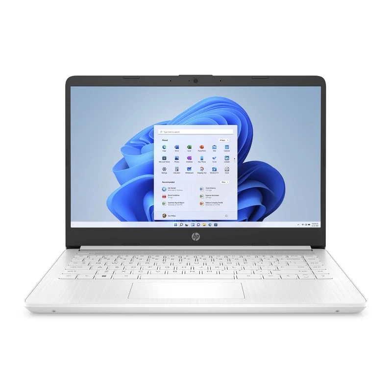 Biały laptop HP 14-dq0052dx / 685K1UA / Intel N4120 / 4GB / 64GB eMMC / HD / Win 11 / OFFICE 365