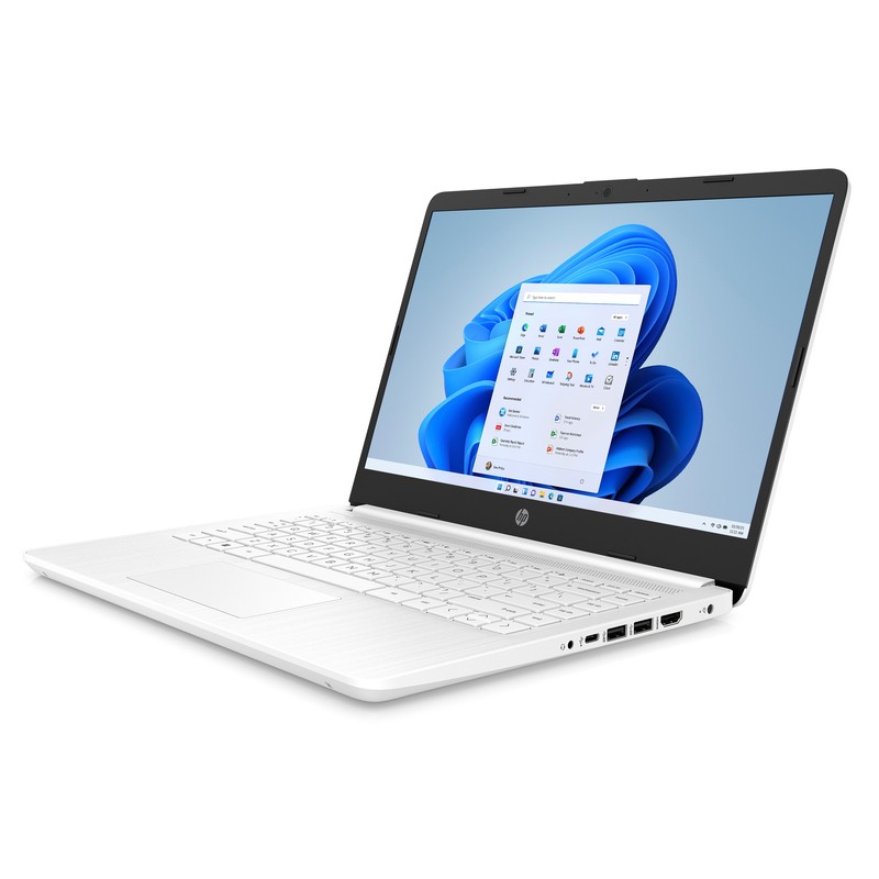 Biały laptop HP 14-dq0052dx / 685K1UA / Intel N4120 / 4GB / 64GB eMMC / HD / Win 11