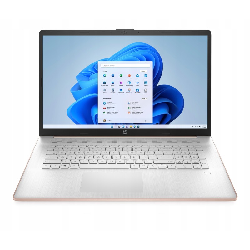 Różowy Laptop HP 17T-CN300 / 9S6R1U8 / Intel i5-13 / 8GB / SSD 256GB / Intel UHD / HD+ / Win 11