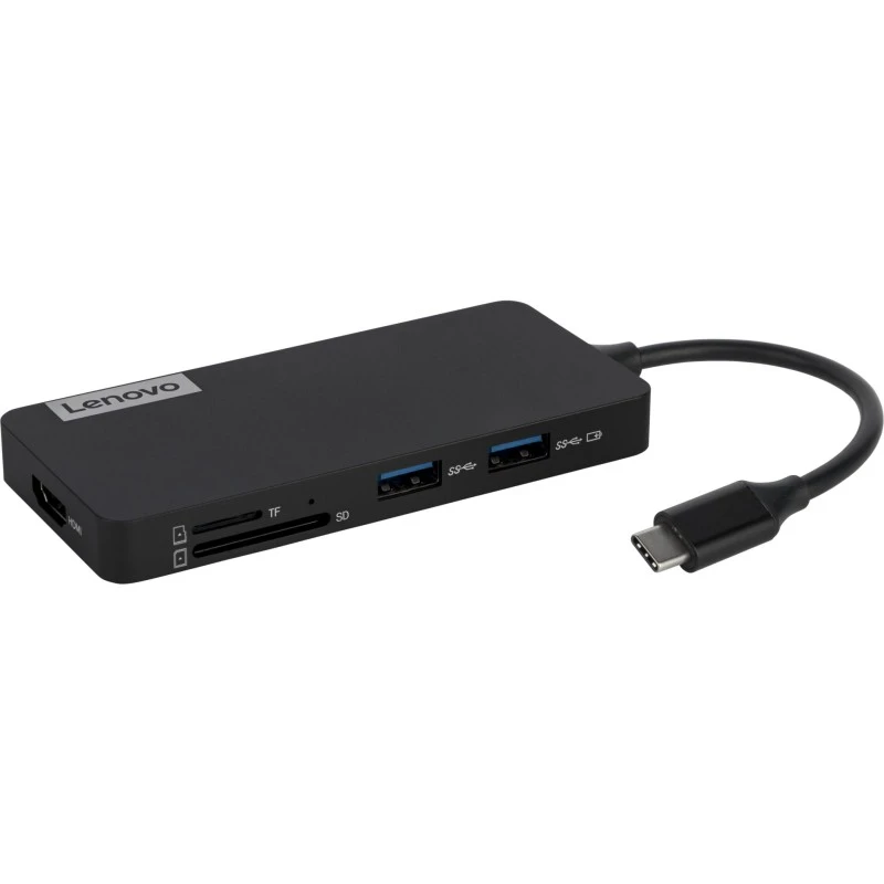 Lenovo 7-in-1 HUB USB-C do HDMI, USB-A, TF SD, USB-C power pass-through
