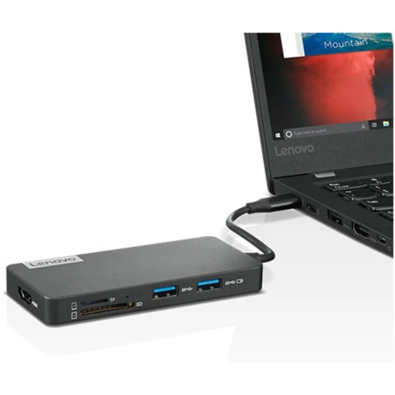 Lenovo 7-in-1 HUB USB-C do HDMI, USB-A, TF SD, USB-C power pass-through