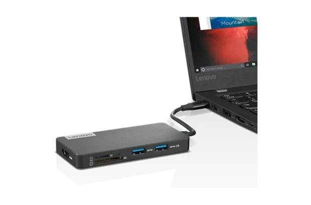 Lenovo 7-in-1 HUB USB-C do HDMI, USB-A, TF SD, USB-C power pass-through
