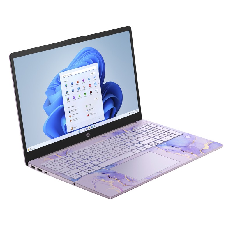 Laptop HP 15-fd0629ds / 8L1H3UA / Intel N100 / 8GB / UFS 128GB / Intel UHD / HD / Dotyk / Win 11 / Fioletowy