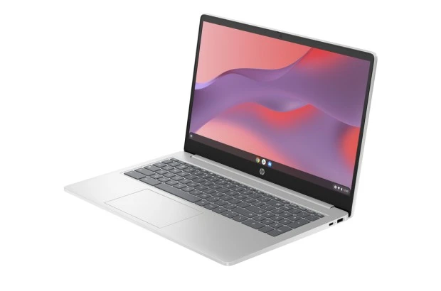 Laptop HP Chromebook 15a-nb0003ca / 975D0UA / Intel i3-N305 / 8GB / eMMC 128GB / Intel UHD / FullHd / Chrome OS / Srebrny