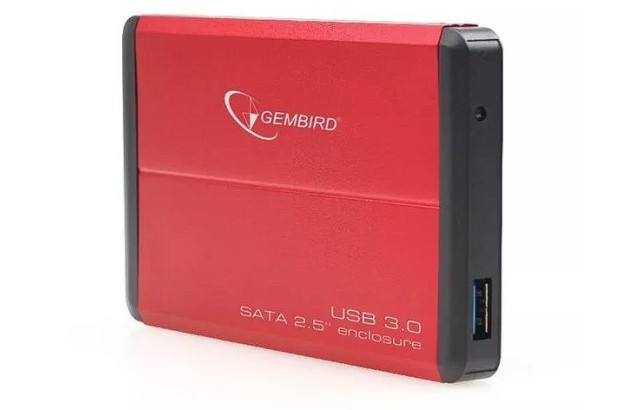 Gembird Kieszeń zewnętrzna HDD 2.5'' Sata USB 3.0 Red