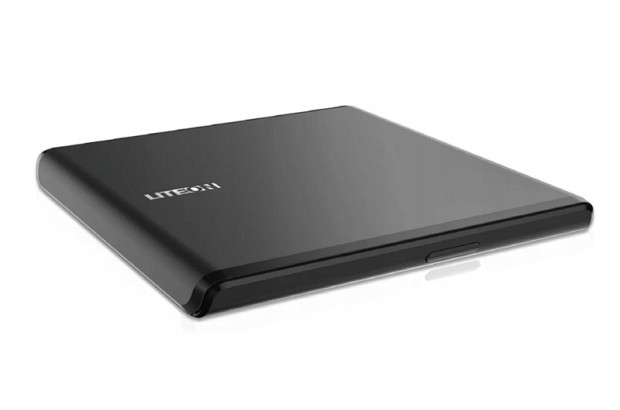 LiteOn Nagrywarka zewnętrzna ES1 Ultra-slim DVD USB czarna (ES1 Ultra-slim)