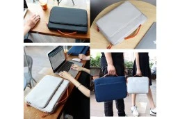 PIĘKNA TORBA ETUI POKROWIEC NA LAPTOP LEMES 13-14" granat (2068999254406)