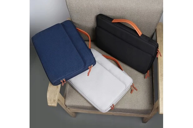 PIĘKNA TORBA ETUI POKROWIEC NA LAPTOP LEMES 13-14" granat (2068999254406)