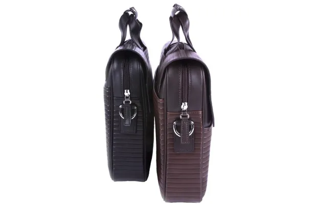 Teczka na laptop unisex Vip Collection BC 402 brązowa