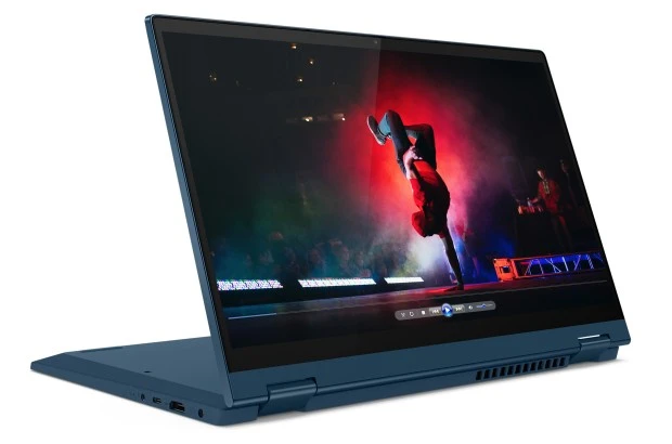 Laptop 2w1 Lenovo IdeaPad Flex 5 14ABR8 / 82XXX005US / AMD Ryzen 7 / 16GB / SSD 512GB / AMD Radeon / WUXGA / Win 11 / Niebieski