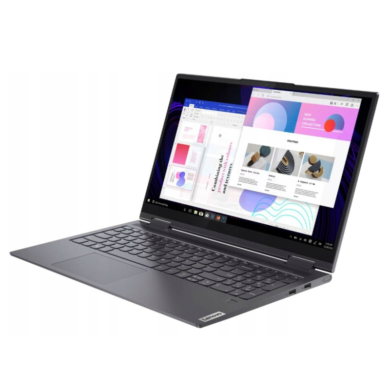 Laptop Lenovo Yoga C740 15IML / 81TD0078US / Intel Core i5 / 8GB / SSD 512GB / Intel UHD / FullHD / Dotyk / Win 11 / Szary